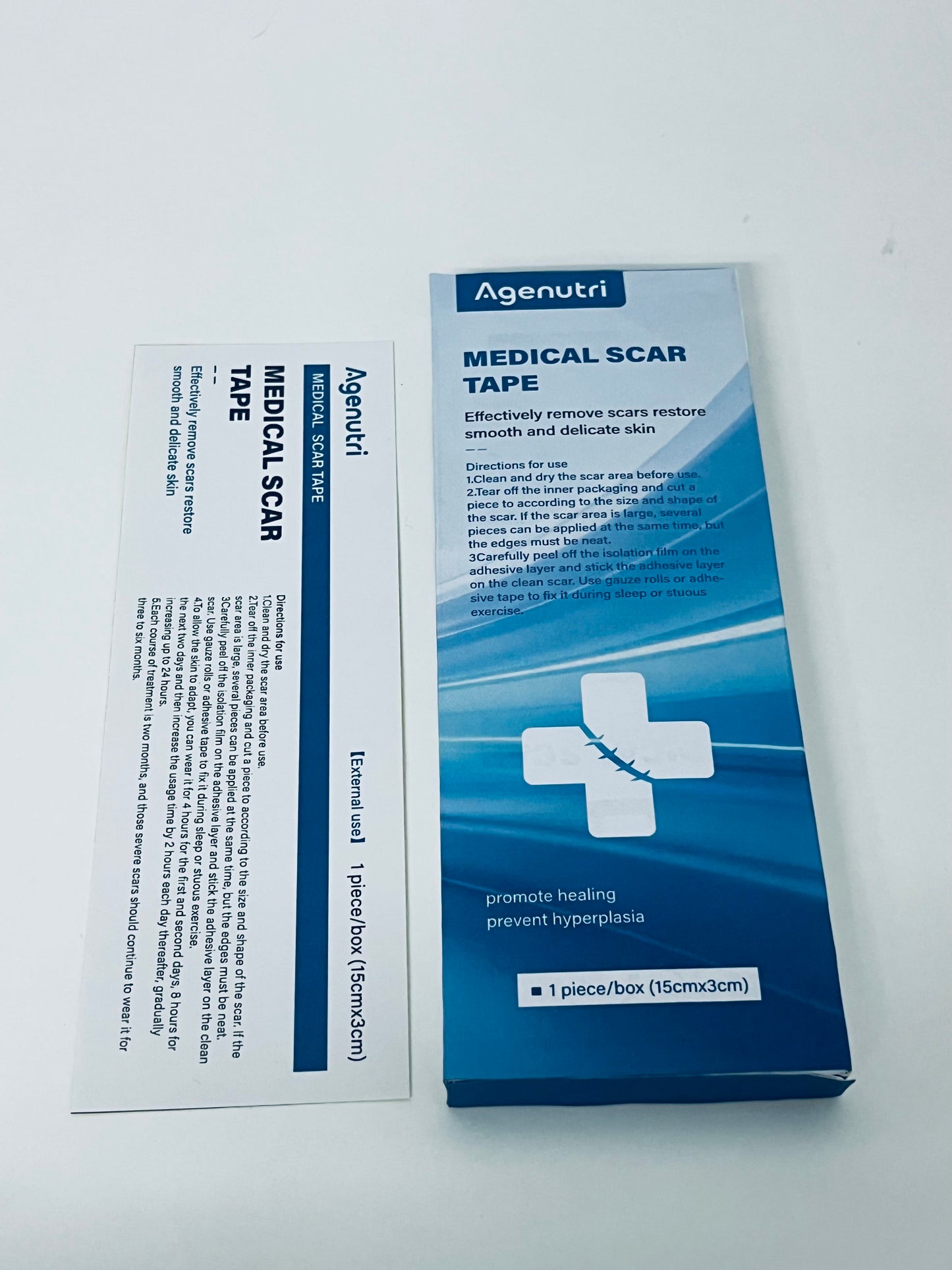 Agenutri Medical Scar Tape 1 Piece/Box (15cm×3cm) Scar Fading & Healing Promotion A Thoughtful Care Tool for Post-Operative Repair