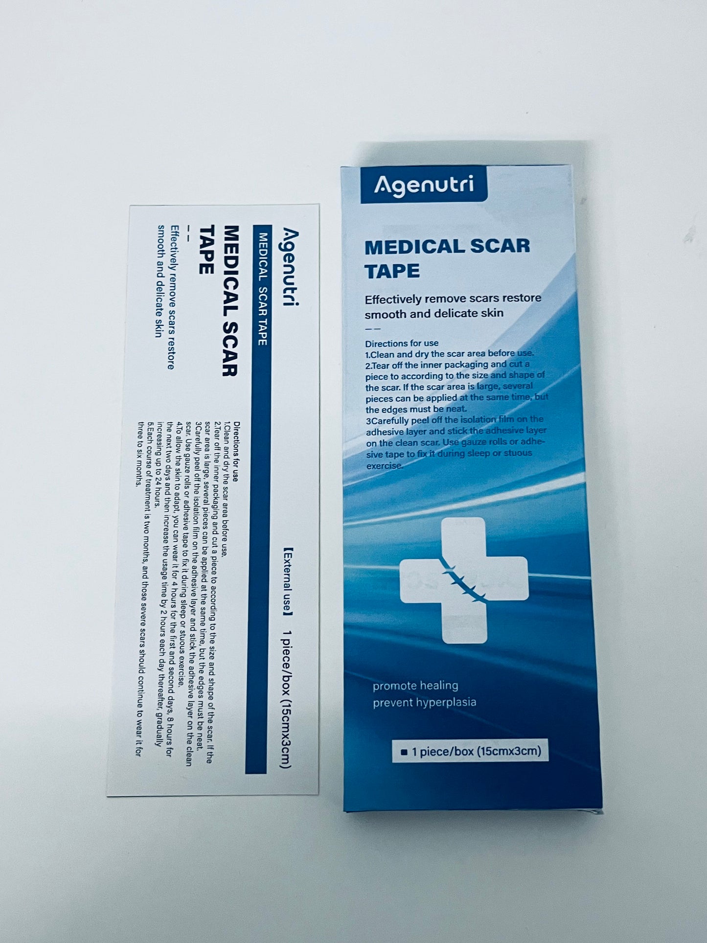 Agenutri Medical Scar Tape 1 Piece/Box (15cm×3cm) Scar Fading & Healing Promotion A Thoughtful Care Tool for Post-Operative Repair