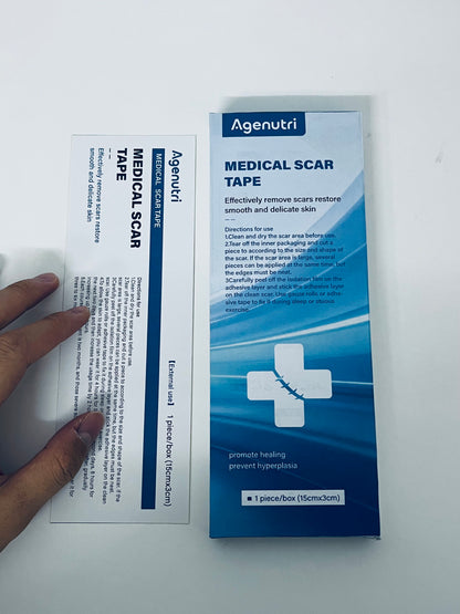 Agenutri Medical Scar Tape 1 Piece/Box (15cm×3cm) Scar Fading & Healing Promotion A Thoughtful Care Tool for Post-Operative Repair