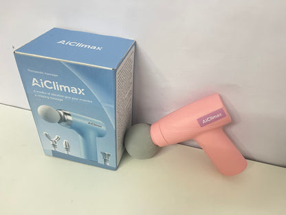 AiClimax Soft Pink Portable Fascia Gun Soothing Item for Muscle Relaxation