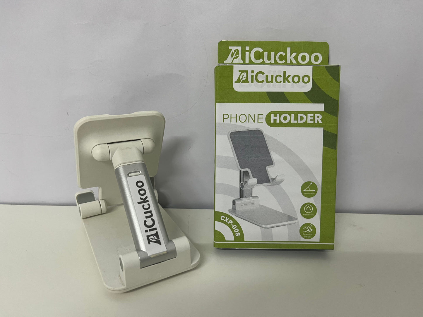 【AiCuckoo Mounts for smartphones】——AiCuckoo Foldable & Height-Adjustable Phone Stand - Hands-Free Solution for Work & Play