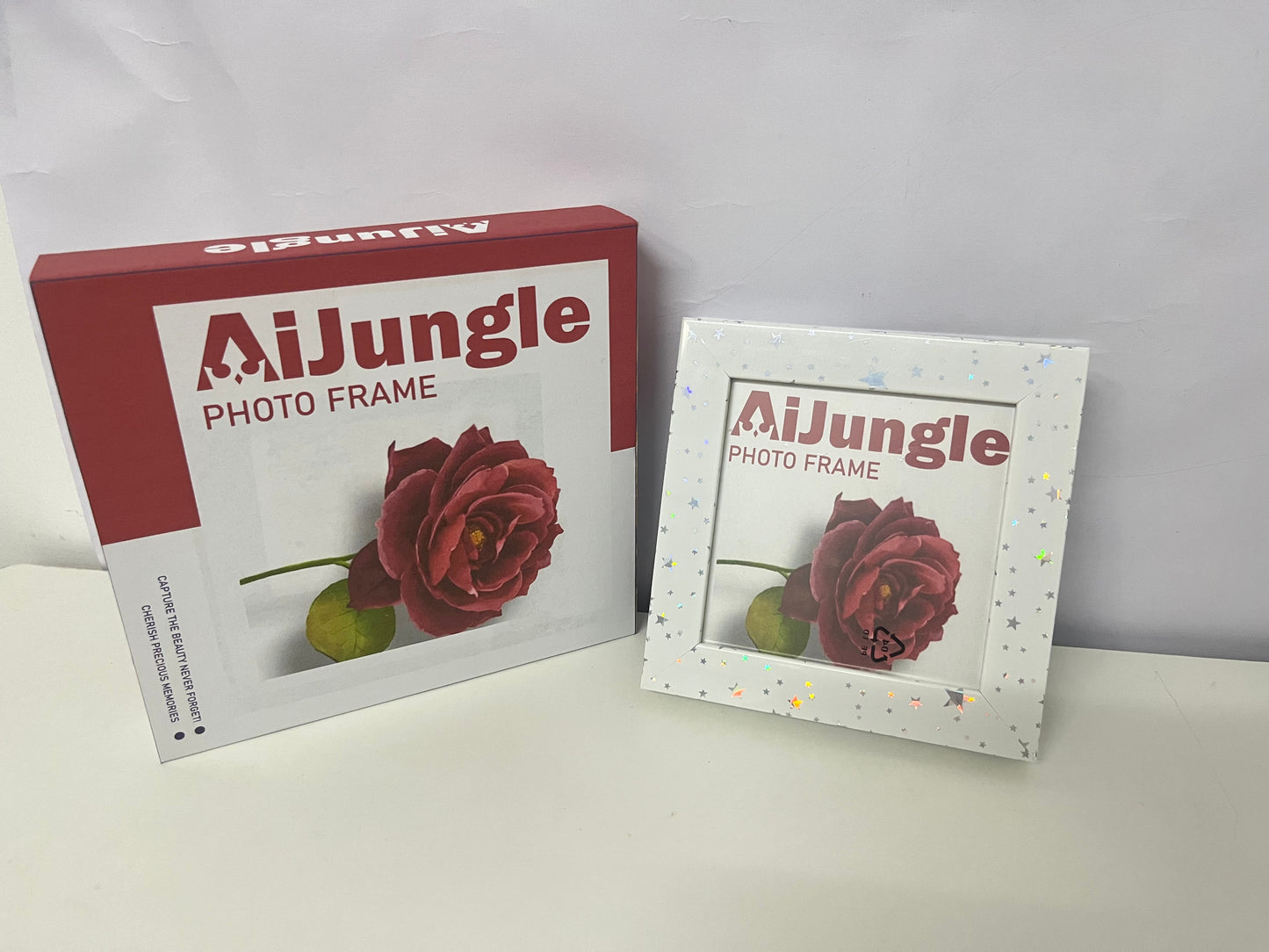 【AiJungle Glitter Star Photo Frame】—— Chic Decor to Cherish Precious Moments