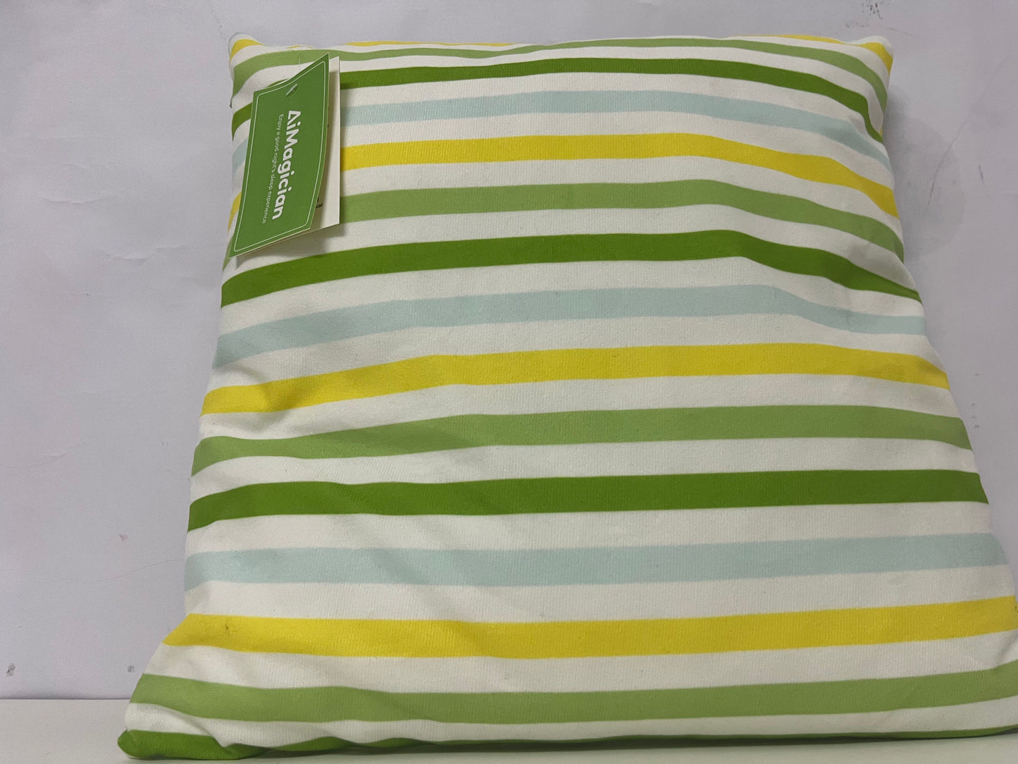 [AiMagician Pillows]——AiMagician Fresh Striped Throw Pillow - 100% Cotton Breathable Sofa Cushion Bed Backrest