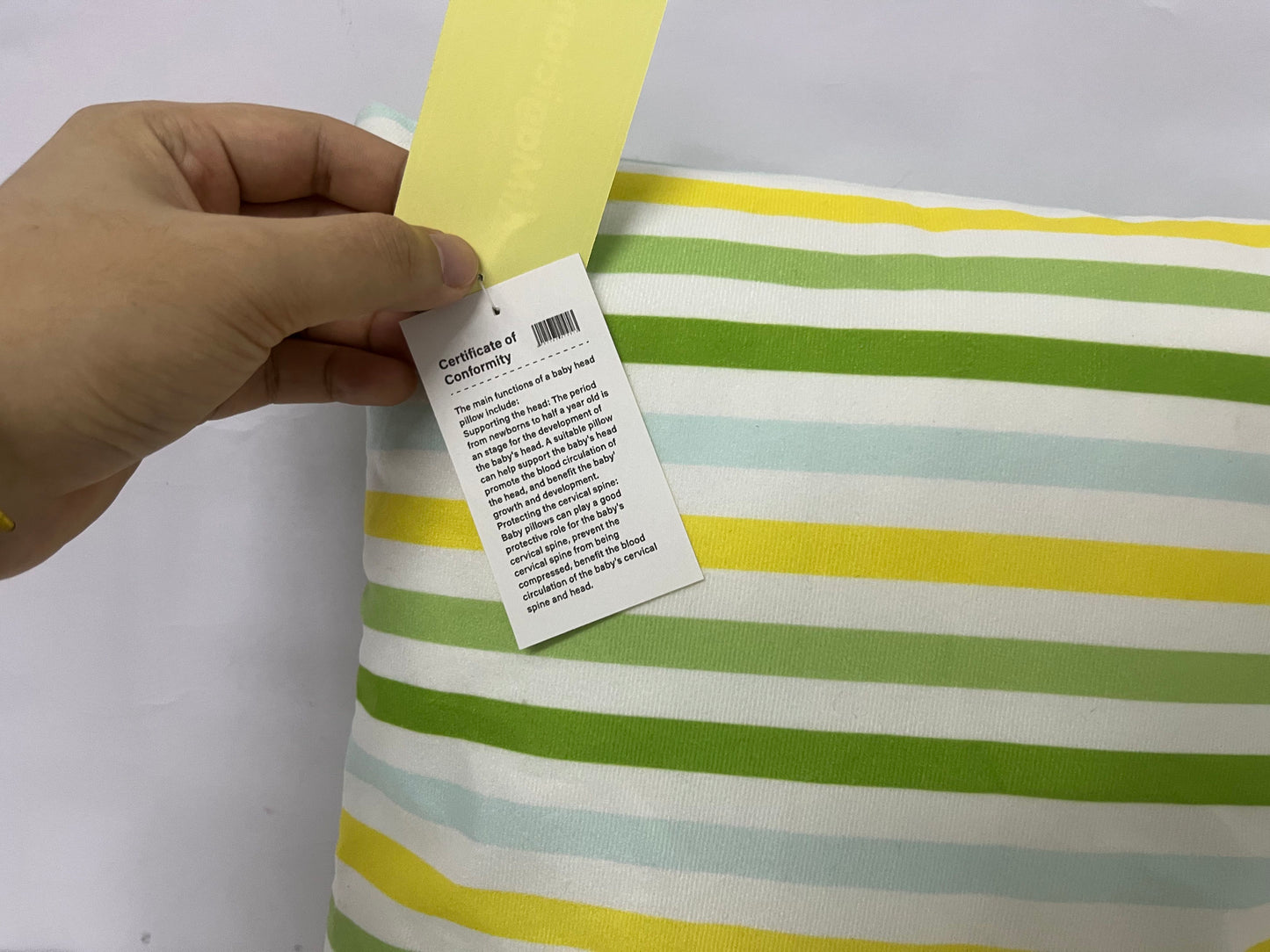 [AiMagician Pillows]——AiMagician Fresh Striped Throw Pillow - 100% Cotton Breathable Sofa Cushion Bed Backrest
