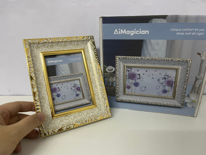[AiMagician Picture frames]—— AiMagician Vintage Gilded Carved Picture Frame - Luxury European-Style Tabletop Display Frame