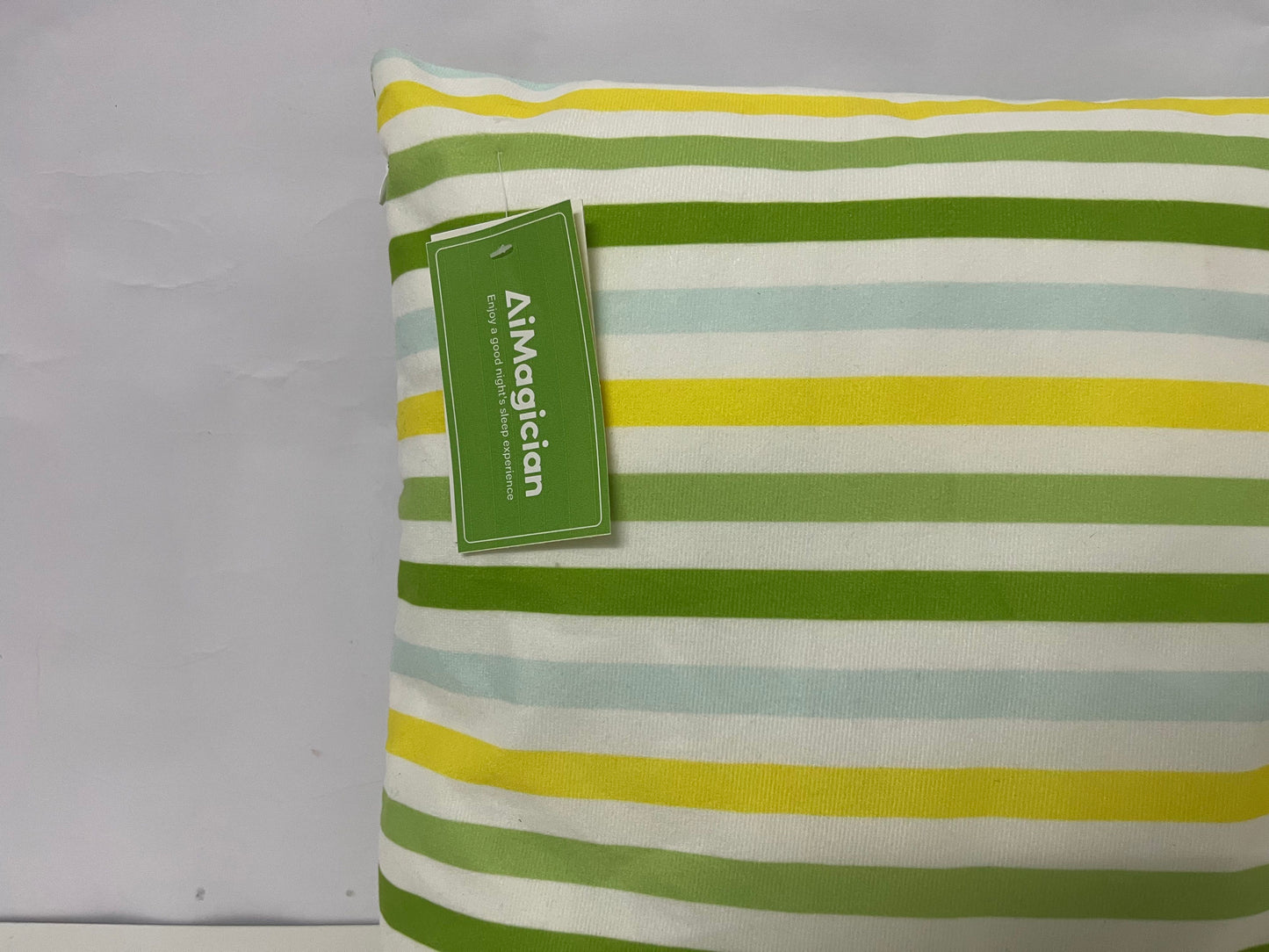 [AiMagician Pillows]——AiMagician Fresh Striped Throw Pillow - 100% Cotton Breathable Sofa Cushion Bed Backrest