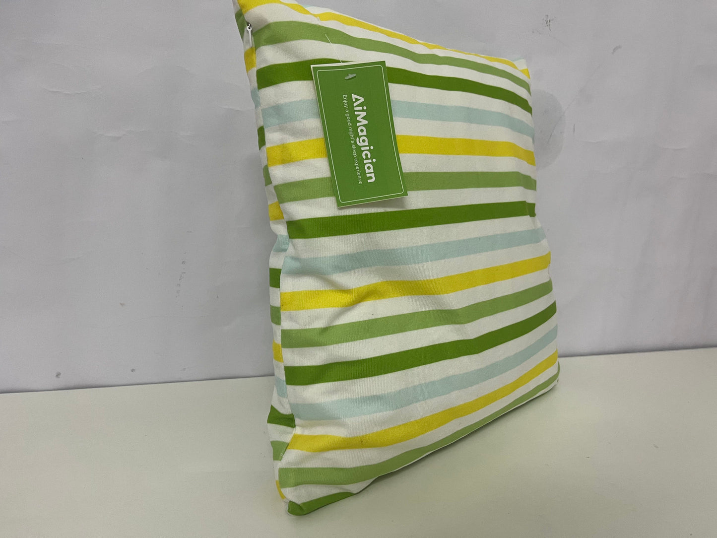 [AiMagician Pillows]——AiMagician Fresh Striped Throw Pillow - 100% Cotton Breathable Sofa Cushion Bed Backrest