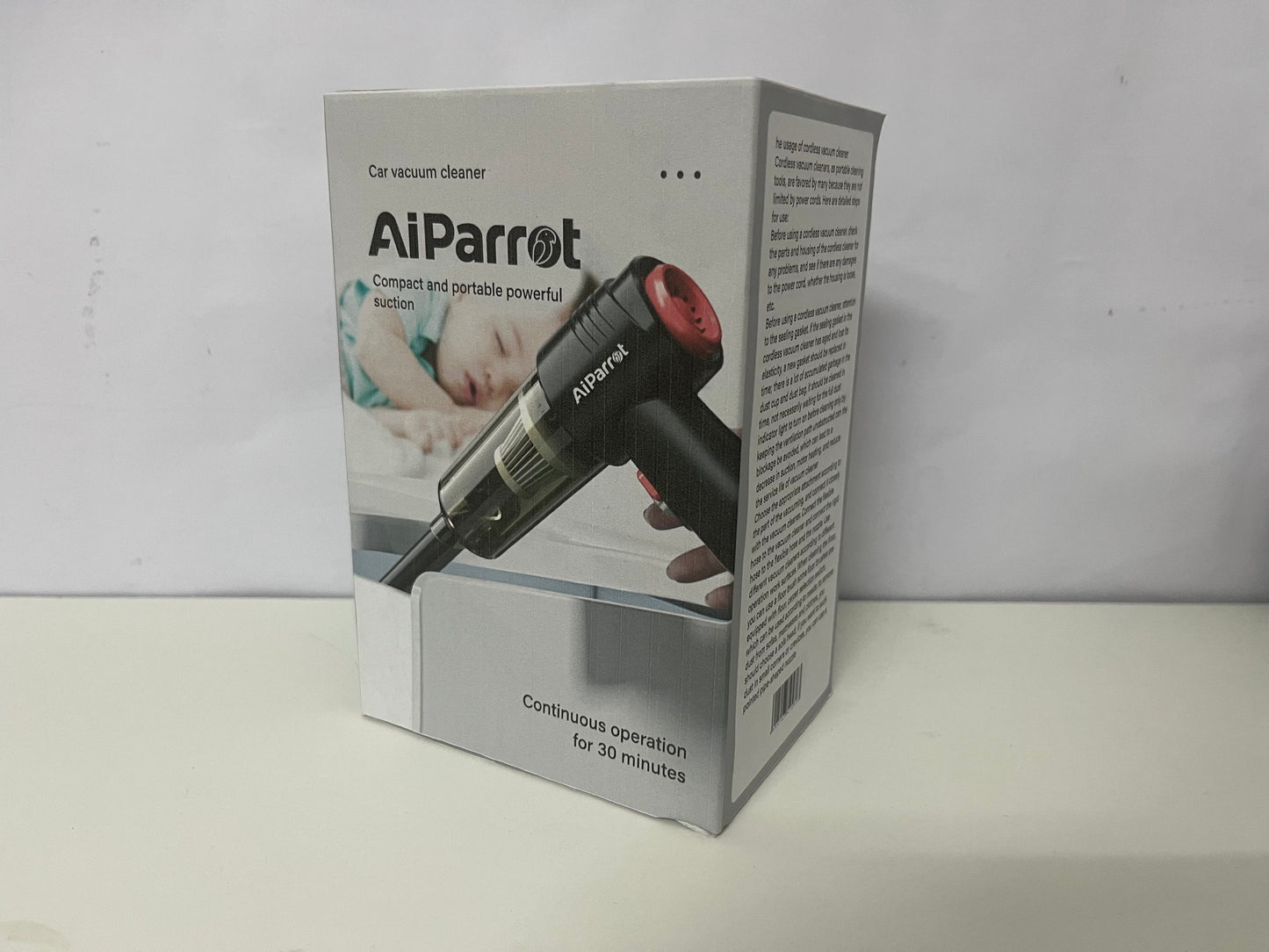 【AiParrot Portable Handheld Vacuum Cleaner】—— Powerful, Compact Cleaning for Car & Home Key Features