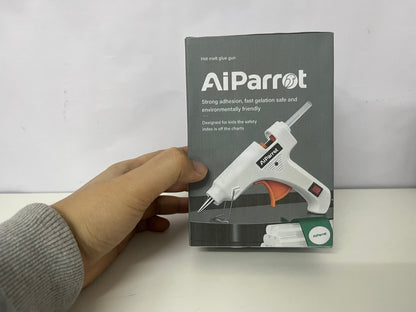 【AiParrot Electric Hot Melt Glue Gun】—— Safe, Fast Adhesion for DIY & Repairs