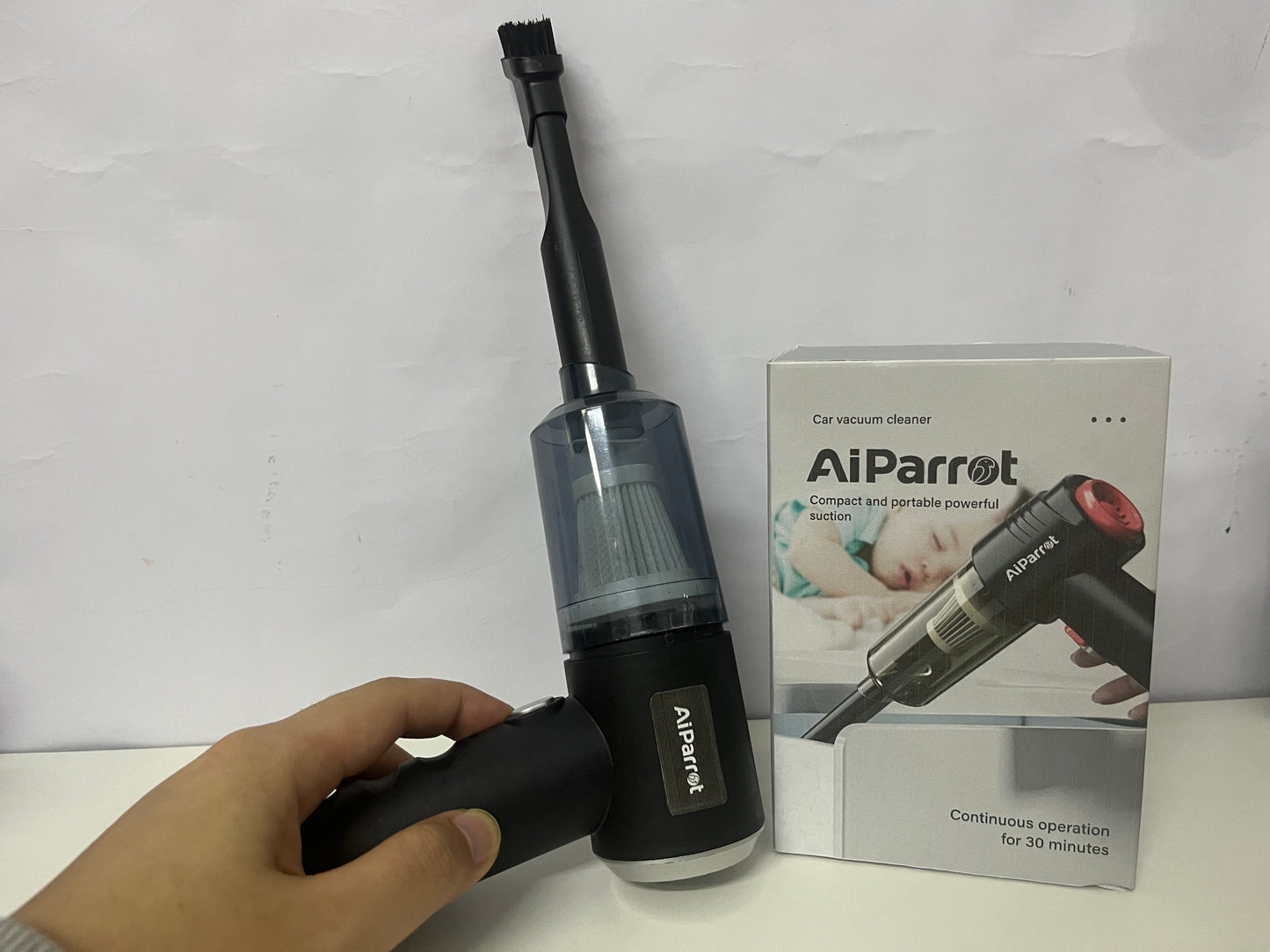【AiParrot Portable Handheld Vacuum Cleaner】—— Powerful, Compact Cleaning for Car & Home Key Features