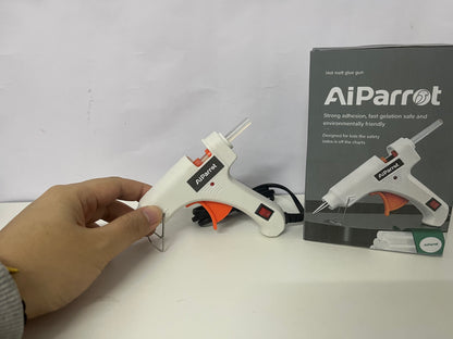 【AiParrot Electric Hot Melt Glue Gun】—— Safe, Fast Adhesion for DIY & Repairs