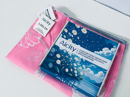 【Aicity 1.5×2.1m Cotton-Blend Quilt Cover】—— Soft & Stylish Bedding for Cozy Nights