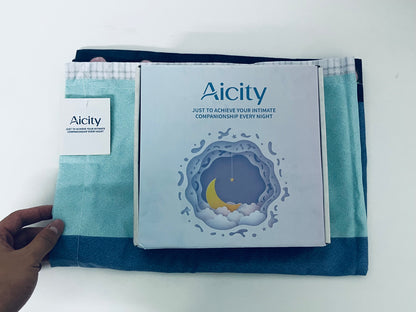 【Aicity Two-Tone Pillow Sham】—— Cozy Bedding Accessory for Intimate Night Companionship