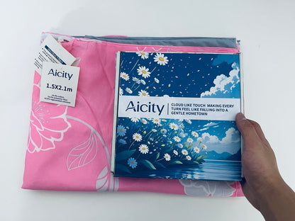 【Aicity 1.5×2.1m Cotton-Blend Quilt Cover】—— Soft & Stylish Bedding for Cozy Nights