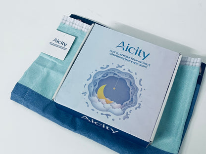 【Aicity Two-Tone Pillow Sham】—— Cozy Bedding Accessory for Intimate Night Companionship
