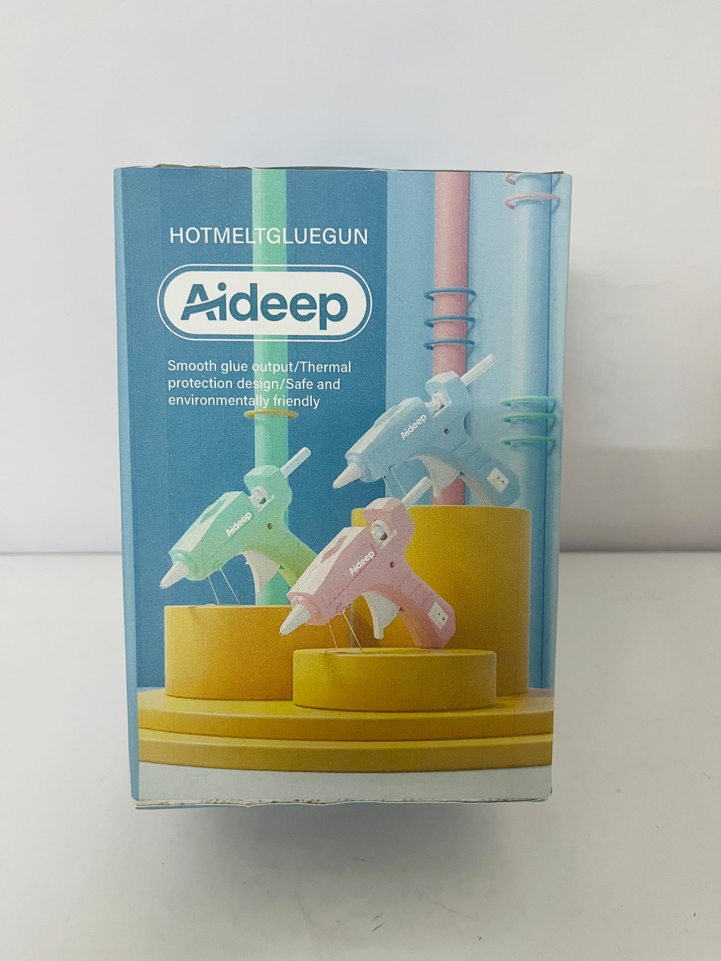 Aideep Mini Craft Glue Gun with 40 Hot Glue Sticks, 20w Upgraded Removable and Safe for Home Repairs, DIY Crafts, Wood, Card Paper