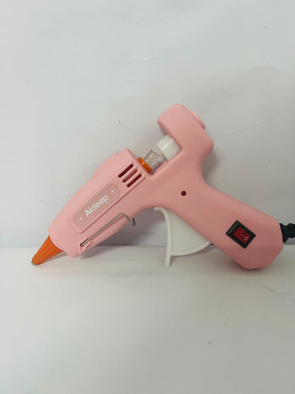 Aideep Mini Craft Glue Gun with 40 Hot Glue Sticks, 20w Upgraded Removable and Safe for Home Repairs, DIY Crafts, Wood, Card Paper