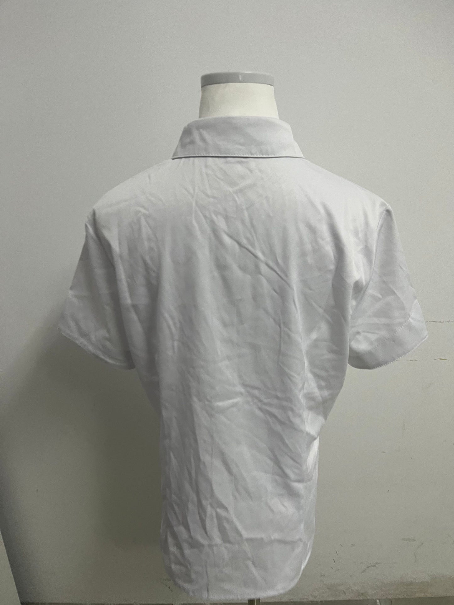 Aifull White Chemise - Short-Sleeve, Tailored Fit for Office & Daily Looks