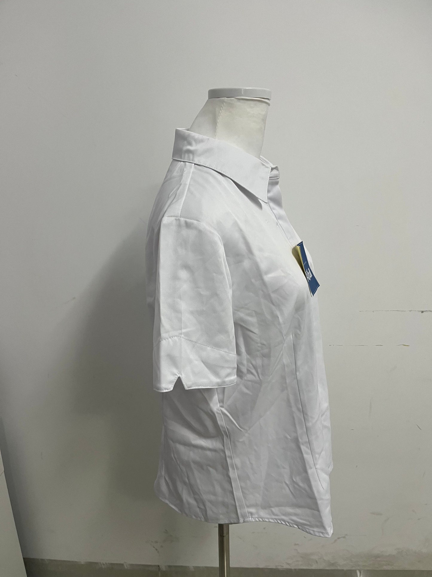 Aifull White Chemise - Short-Sleeve, Tailored Fit for Office & Daily Looks