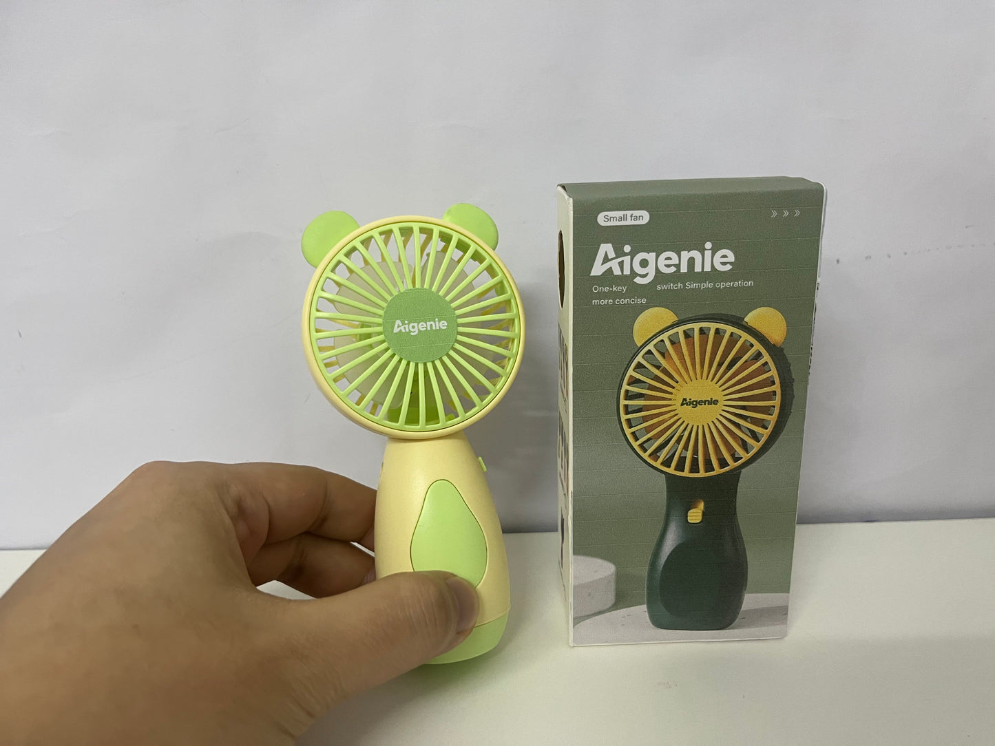 Aigenie Cute Bear Handheld Fan A Portable & Refreshing Summer Essential