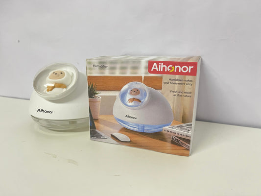 Aihonor Cute Bear Humidifier Silent Hydration Style Fresh Humidification A Lovely Moisturizing Item for Home/Office