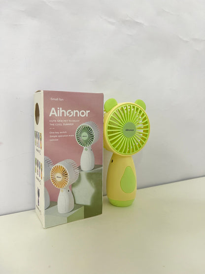 Aihonor Cute Bear Handheld Fan Portable Rechargeable Style Cool On-the-Go A Lovely Cooling Gadget for Summer Outings