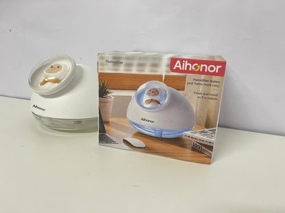 Aihonor Cute Bear Humidifier Silent Hydration Style Fresh Humidification A Lovely Moisturizing Item for Home/Office
