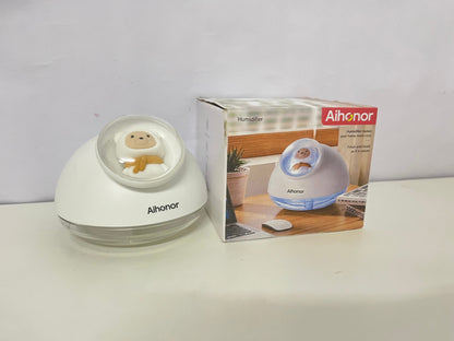 Aihonor Cute Bear Humidifier Silent Hydration Style Fresh Humidification A Lovely Moisturizing Item for Home/Office