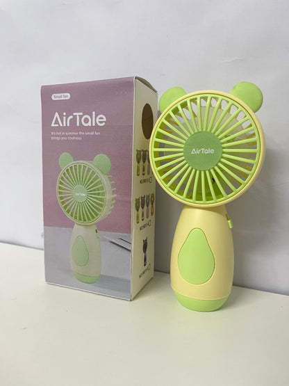 [AirTale Electric fans]——AirTale Cute Bear Handheld Mini Fan - Portable USB Rechargeable Personal Fan