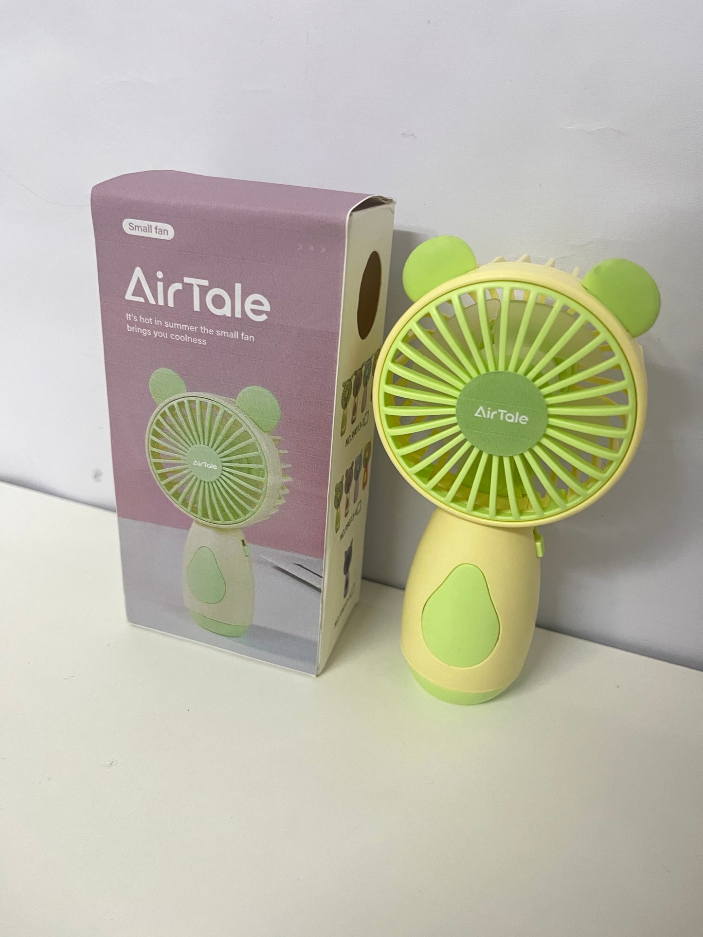 [AirTale Electric fans]——AirTale Cute Bear Handheld Mini Fan - Portable USB Rechargeable Personal Fan