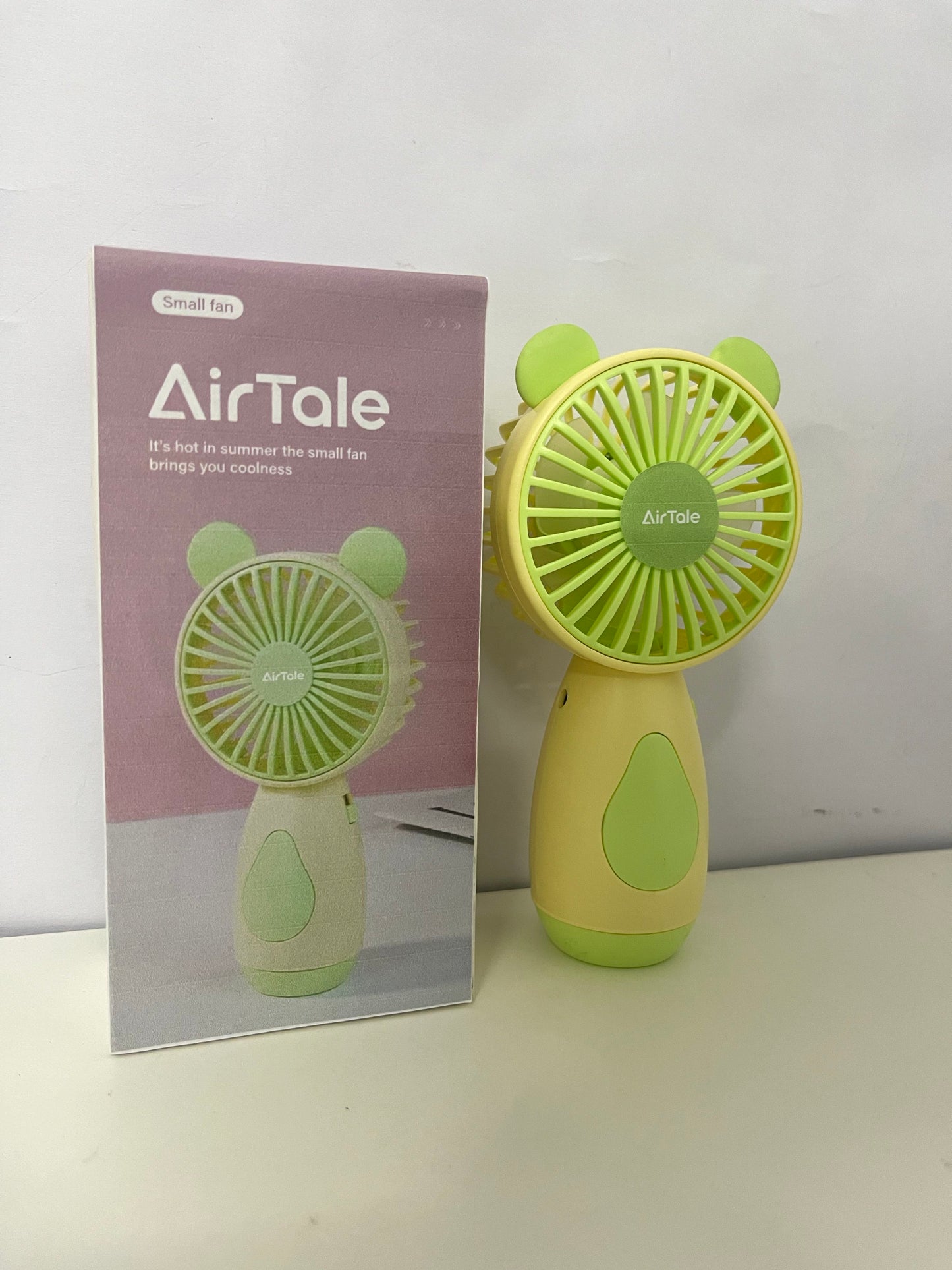 [AirTale Electric fans]——AirTale Cute Bear Handheld Mini Fan - Portable USB Rechargeable Personal Fan