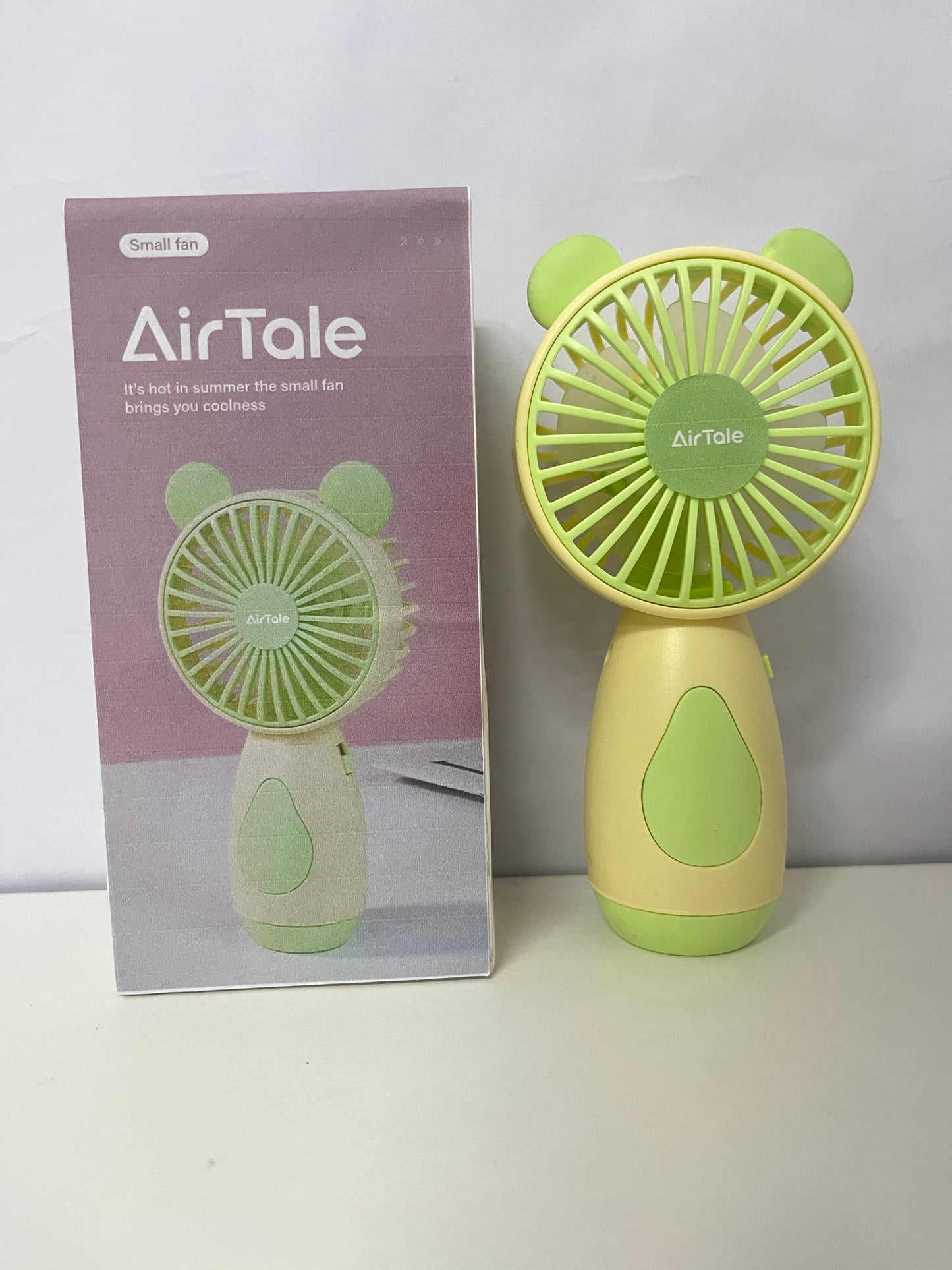[AirTale Electric fans]——AirTale Cute Bear Handheld Mini Fan - Portable USB Rechargeable Personal Fan