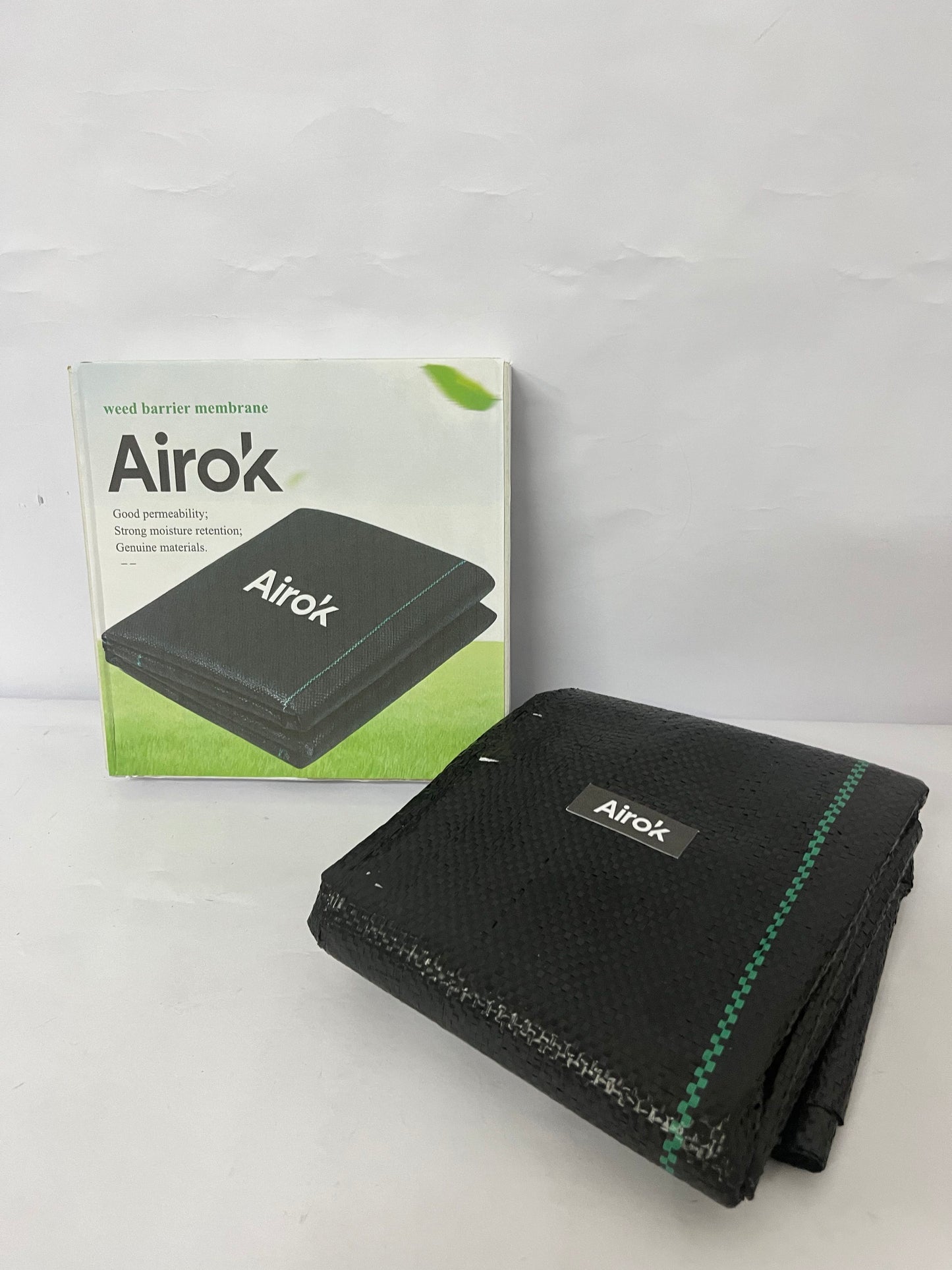 Airok   Plastic sheeting for preventing weed growth,Weed Block Gardening Ground Cover Mat, Weed Control Garden Cloth,Woven Geotextile Fabric for Underlayment,Commercial Driveway Fabric