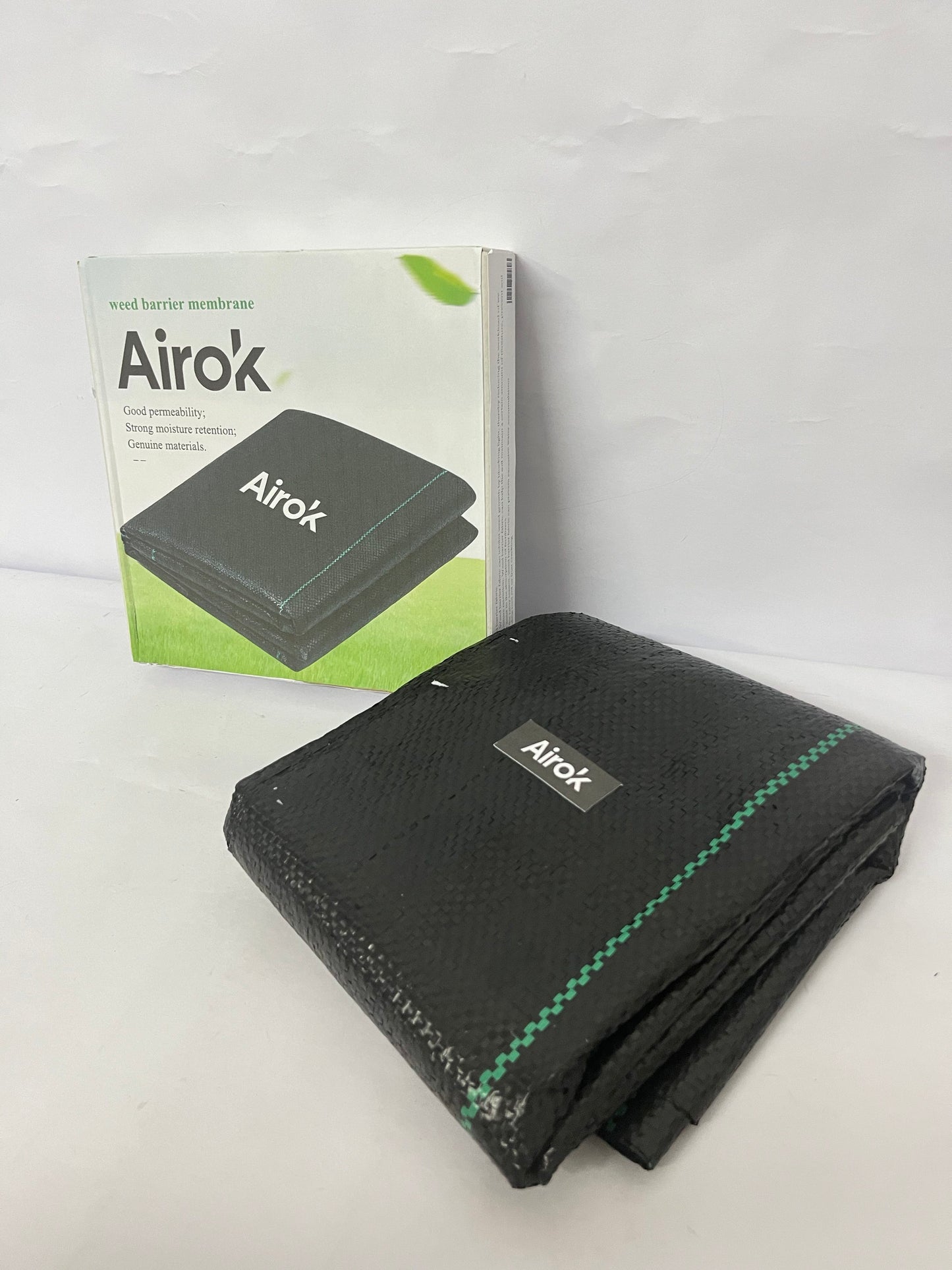 Airok   Plastic sheeting for preventing weed growth,Weed Block Gardening Ground Cover Mat, Weed Control Garden Cloth,Woven Geotextile Fabric for Underlayment,Commercial Driveway Fabric