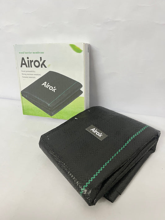 Airok   Plastic sheeting for preventing weed growth,Weed Block Gardening Ground Cover Mat, Weed Control Garden Cloth,Woven Geotextile Fabric for Underlayment,Commercial Driveway Fabric