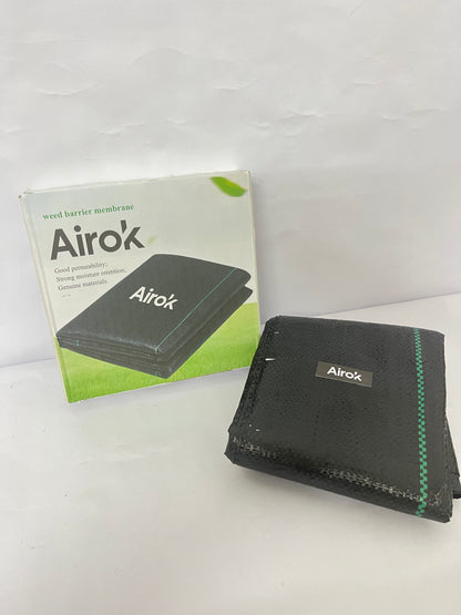 Airok   Plastic sheeting for preventing weed growth,Weed Block Gardening Ground Cover Mat, Weed Control Garden Cloth,Woven Geotextile Fabric for Underlayment,Commercial Driveway Fabric