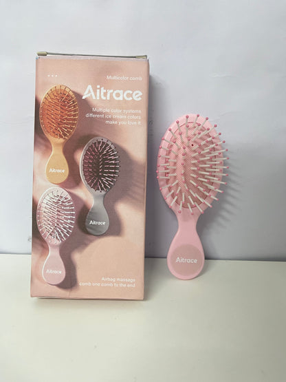 【Aitrace Mini Air Cushion Massage Comb】—— Gentle Detangling & Scalp Care in a Compact Design