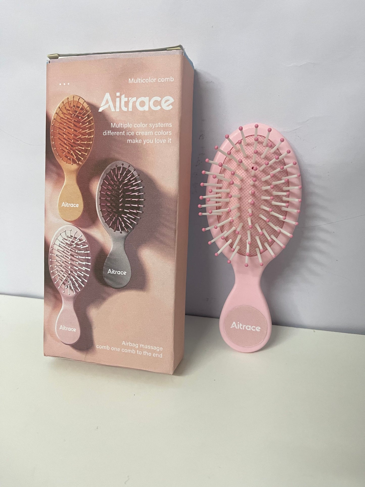【Aitrace Mini Air Cushion Massage Comb】—— Gentle Detangling & Scalp Care in a Compact Design