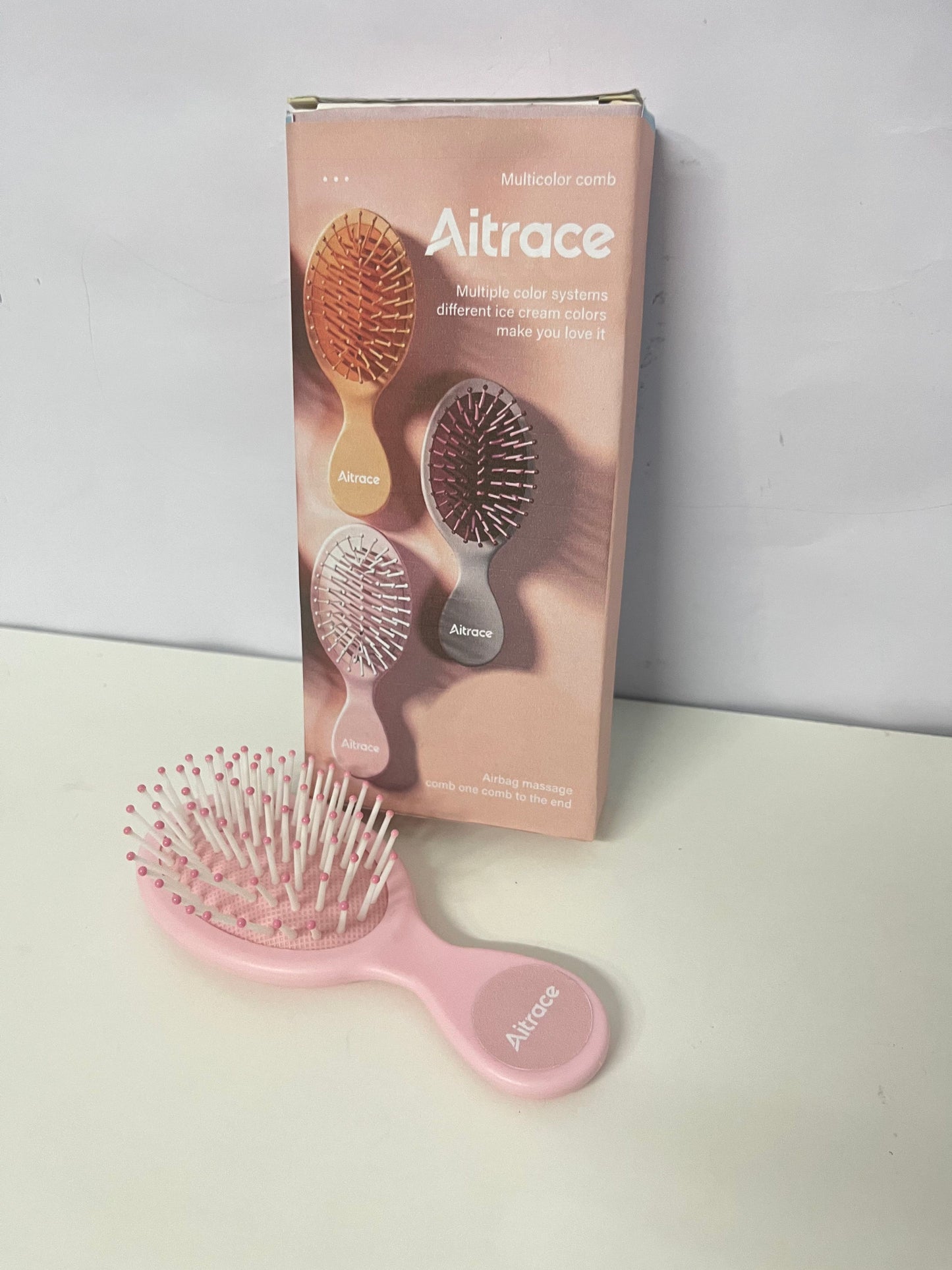 【Aitrace Mini Air Cushion Massage Comb】—— Gentle Detangling & Scalp Care in a Compact Design