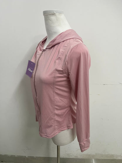 Albart Pink Tracksuit - Hooded Sun Protection with Zip-Up Design