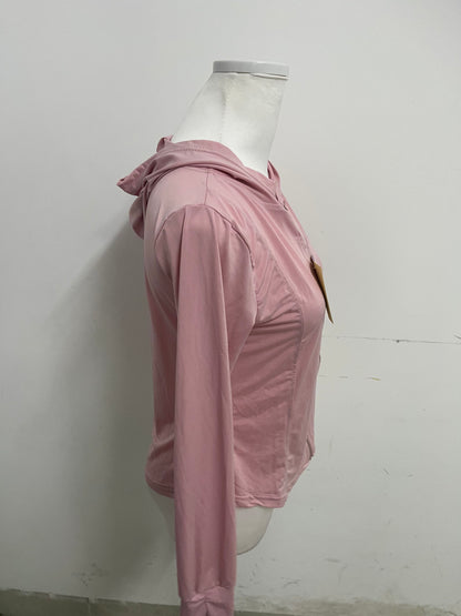 Albart Pink Tracksuit - Hooded Sun Protection with Zip-Up Design