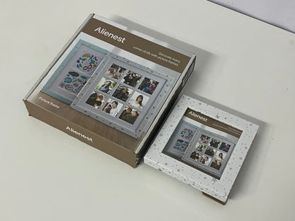 [Alienest Picture frames]——Alienest Starlight Collage Picture Frame - 9-Grid DIY Photo Wall Desktop Decor Frame