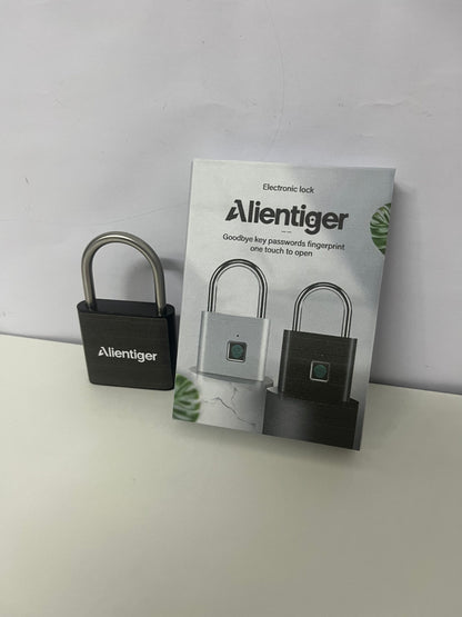 【Alientiger Electric locks】——Alientiger Fingerprint Padlock - One-Touch Unlock, IP65 Waterproof, Rustproof Smart Lock for Indoor & Outdoor Use