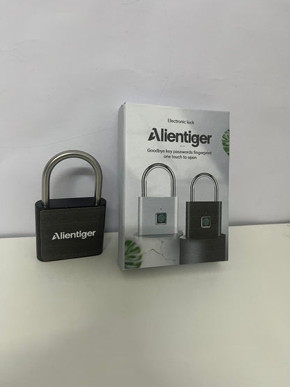 【Alientiger Electric locks】——Alientiger Fingerprint Padlock - One-Touch Unlock, IP65 Waterproof, Rustproof Smart Lock for Indoor & Outdoor Use