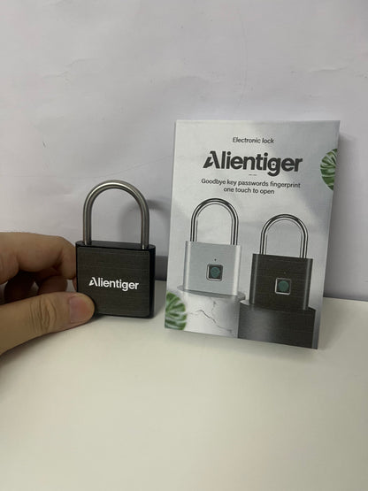 【Alientiger Electric locks】——Alientiger Fingerprint Padlock - One-Touch Unlock, IP65 Waterproof, Rustproof Smart Lock for Indoor & Outdoor Use