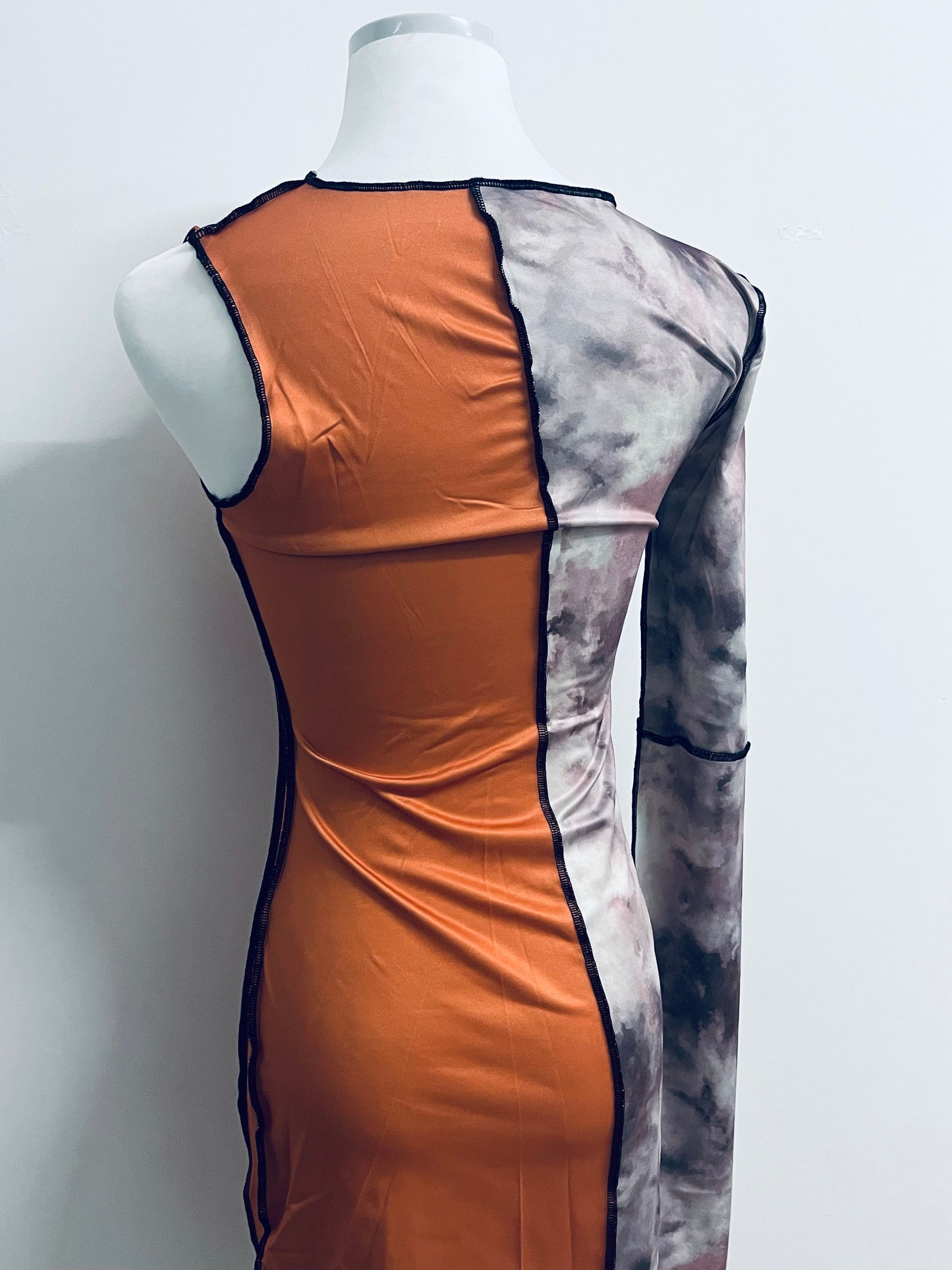 AllOXYGEN Orange Dress for Women, Womens  Fall Dress