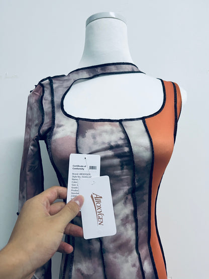 AllOXYGEN Orange Dress for Women, Womens  Fall Dress