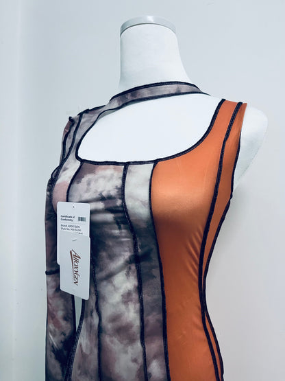 AllOXYGEN Orange Dress for Women, Womens  Fall Dress