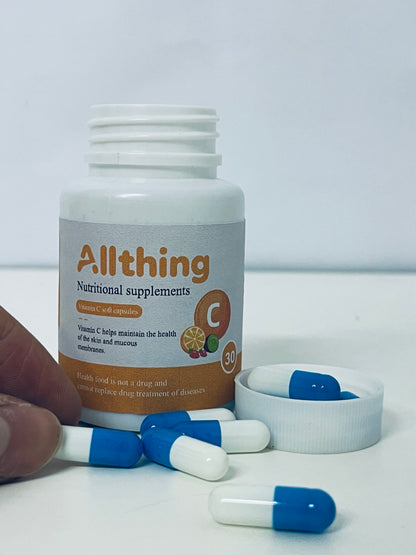 Allthing Vitamin C Soft Capsules, Maintain Skin and Mucous Membrane Health, Daily Nutritional Supplement