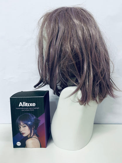 【Alluxe Fashion Purple Wig】—— Unique Charm Enhancing Hairstyle Accessory